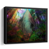 Rainbow Nature Framed Canvas Prints - Painting Canvas, Art Prints,  Wall Art, Home Decor, Prints for Sale