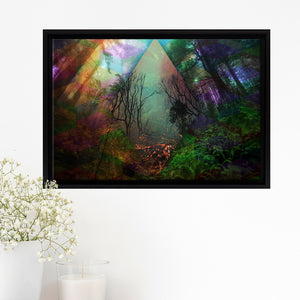 Rainbow Nature Framed Canvas Prints - Painting Canvas, Art Prints,  Wall Art, Home Decor, Prints for Sale