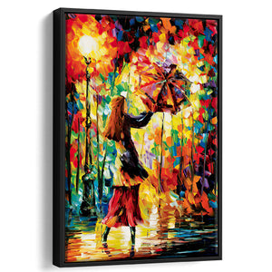 Rainy Mood Canvas Wall Art - Framed Art, Framed Canvas, Painting Canvas