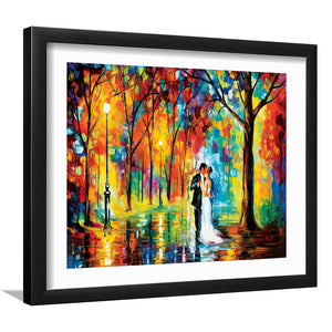 Rainy Wedding Wall Art Print - Framed Art, Framed Prints, Painting Print