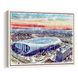 Rams Football Stadium SoFi Stadium Watercolor, Sport Art Prints Fan Gift, Framed Canvas Prints Wall Art Decor