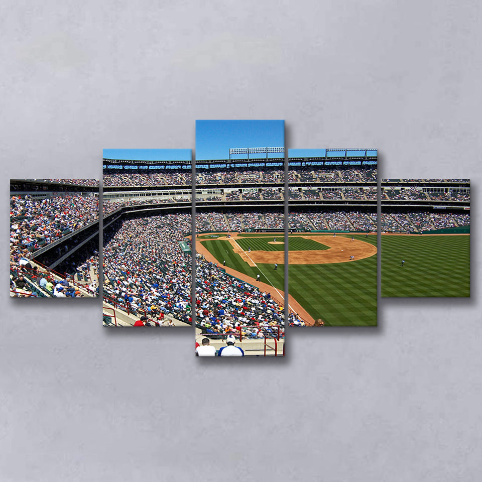 Rangers Ball Park in Arlington, Stadium Canvas, Sport Art, Large Canvas, Multi Panels, Canvas Prints Wall Art Decor