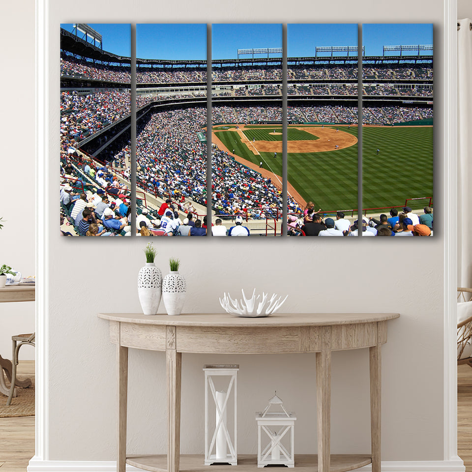 Rangers Ball Park in Arlington, Stadium Canvas, Sport Art, Gift for him, Multi Panels B, Canvas Prints Wall Art Decor