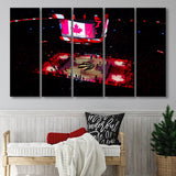 Raptors in Canada, Stadium Canvas, Sport Art, Gift for him, Multi Panels B, Canvas Prints Wall Art Decor