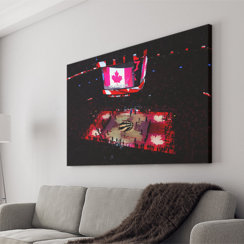Raptors in Canada, Stadium Canvas, Sport Art, Gift for him, Fan Gift, Canvas Prints Wall Art Decor