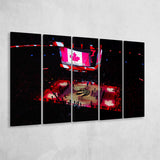 Raptors in Canada, Stadium Canvas, Sport Art, Gift for him, Multi Panels B, Canvas Prints Wall Art Decor