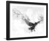 Raven's Flight-Black and white art, Art print,Plexiglass Cover