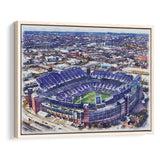 Ravens Stadium MT Bank Stadium Watercolor, Sport Art Prints Fan Gift, Framed Canvas Prints Wall Art Decor