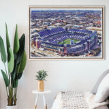 Ravens Stadium MT Bank Stadium Watercolor, Sport Art Prints Fan Gift, Framed Canvas Prints Wall Art Decor