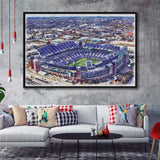 Ravens Stadium MT Bank Stadium Watercolor, Sport Art Prints Fan Gift, Framed Canvas Prints Wall Art Decor