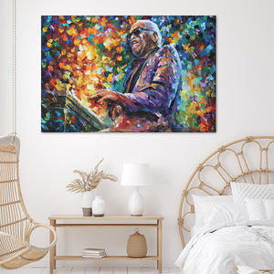 Ray Charles Canvas Wall Art - Canvas Prints, Prints For Sale, Painting Canvas,Canvas On Sale