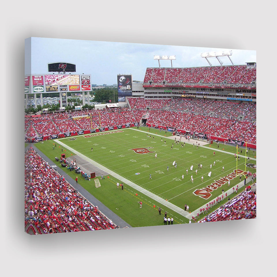 Raymond James Stadium Tampa Bay Buccaneers Black & White 