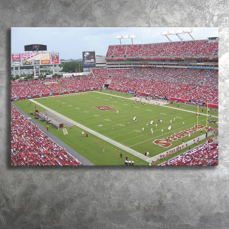 Raymond James Stadium Canvas Prints Tampa Bay Buccaneers Wall,Sport Stadium Art Prints, Fan Gift, Wall Decor
