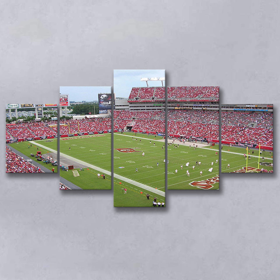Raymond James Stadium Canvas Prints Tampa Bay Buccaneers Wall,Multi Panels,Sport Stadium Art Prints, Fan Gift