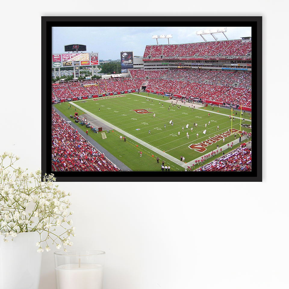 Raymond James Stadium Framed Canvas Prints Tampa Bay Buccaneers Wall,Sport Stadium Art Prints, Fan Gift
