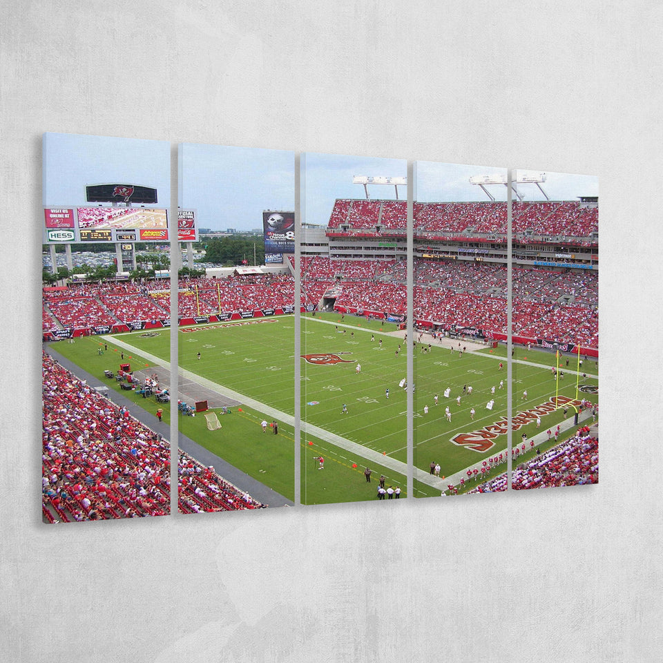 Raymond James Stadium Canvas Prints Tampa Bay Buccaneers Wall,Multi Panels B,Sport Stadium Art Prints, Fan Gift