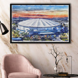 Rays Baseball Stadium Tropicana Field Watercolor, Sport Art Prints Fan Gift, Framed Canvas Prints Wall Art Decor