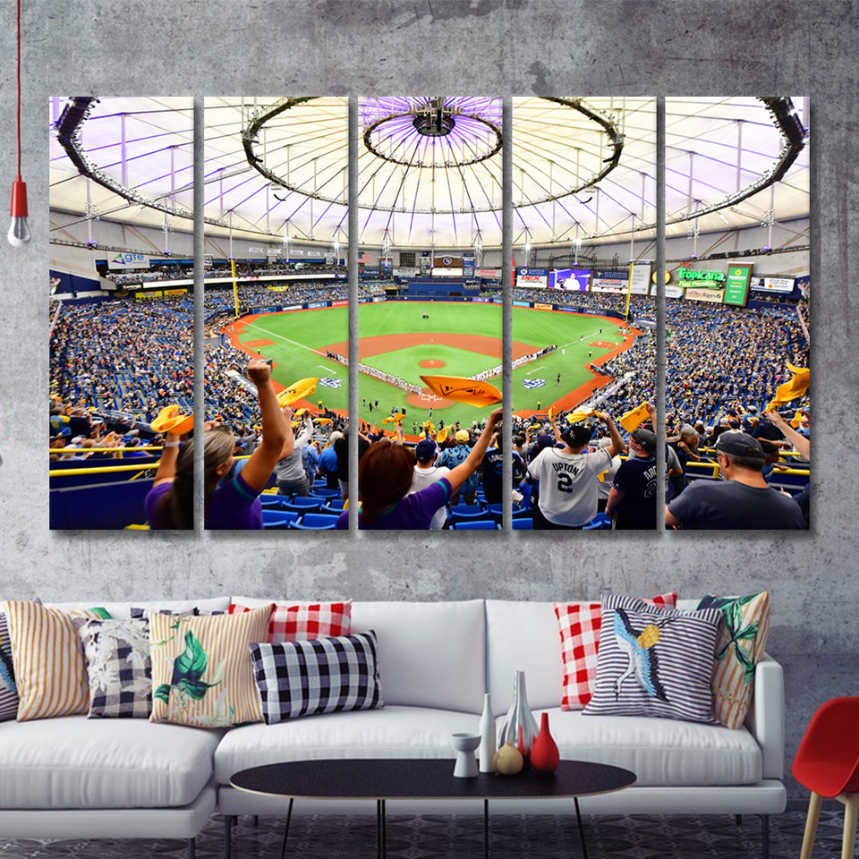Rays Owner Weirdly Takes Shot At Own Fanbase For Lack Of Attendance 5 Pieces Canvas Prints Wall Art Decor - Painting Canvas,Multi Panel