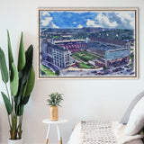 Razorback Stadium Arkansas Stadium Watercolor, Sport Art Prints Fan Gift, Framed Canvas Prints Wall Art Decor