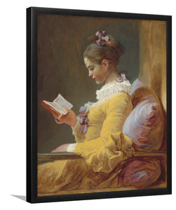 Reading Girl By Jean-Honore Fragonard-Art Print,Frame Art,Plexiglass Cover