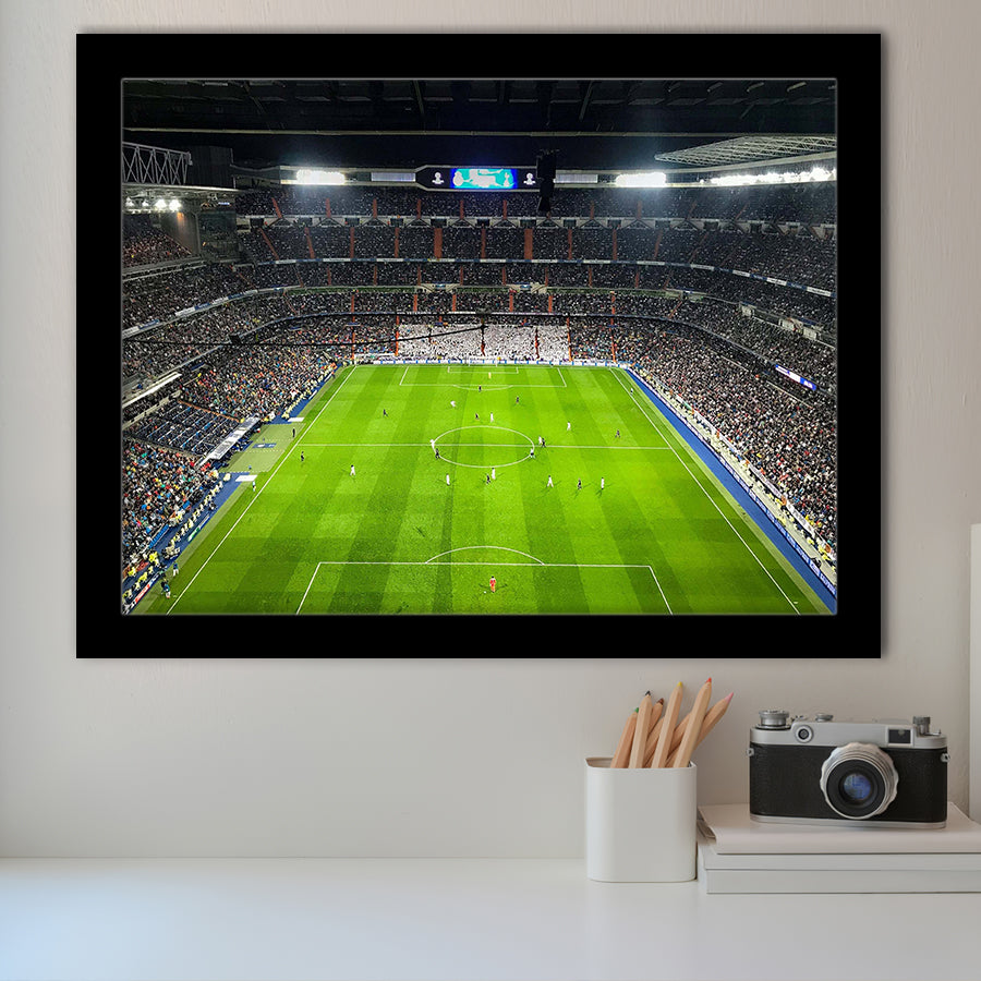Real Stadium Wall Art Santiago Bernabeu Stadium Art Prints Football,Sport Stadium Art Prints, Fan Gift, Wall Decor