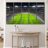 Real Stadium Wall Art Santiago Bernabeu Stadium Canvas Prints Football,Multi Panels B,Sport Stadium Art Prints, Fan Gift