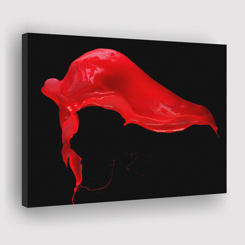 Red Abstract Liquid Canvas Prints Wall Art - Canvas Painting, Painting Art, Prints for Sale, Wall Decor, Home Decor