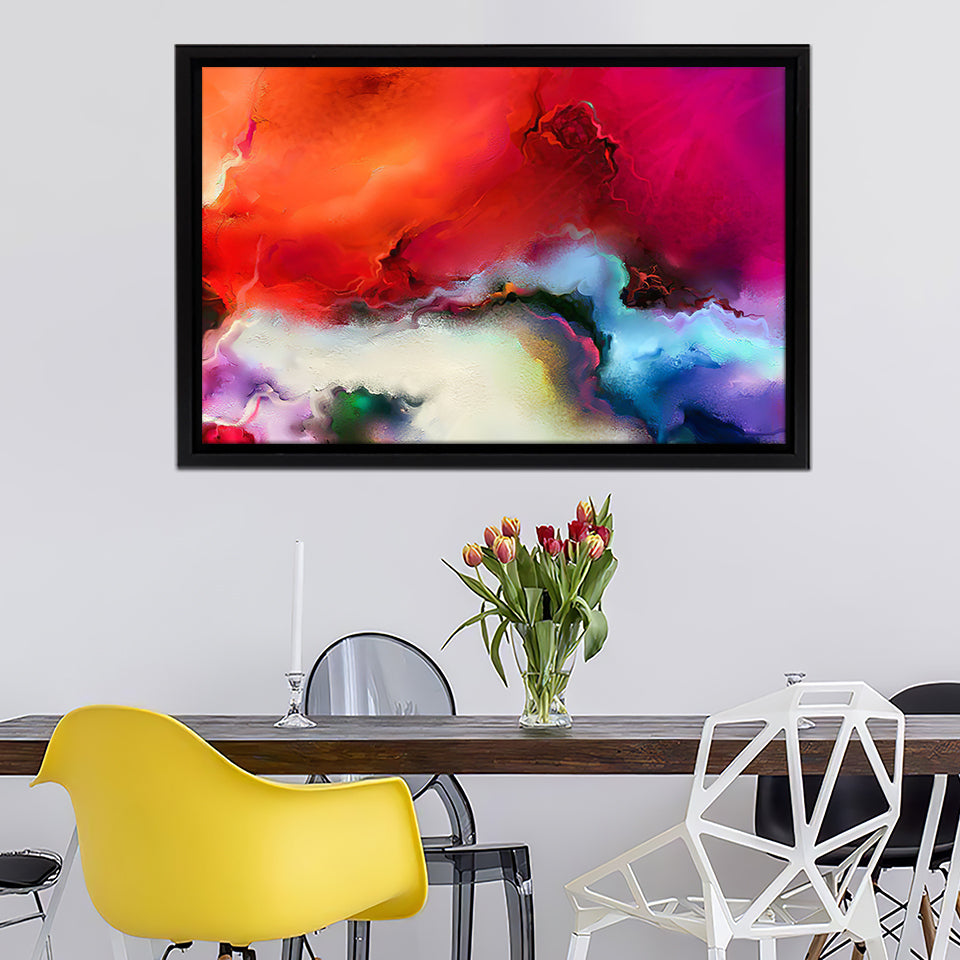 Red Abstract Canvas Wall Art - Framed Art, Prints For Sale, Painting For Sale, Framed Canvas, Painting Canvas