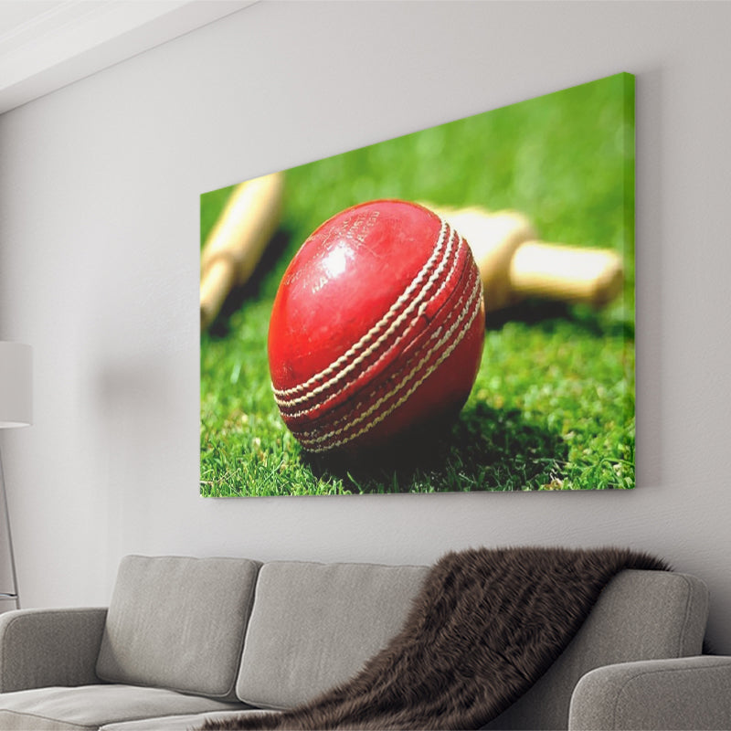 Red Ball, Stadium Canvas, Sport Art, Gift for him, Fan Gift, Canvas Prints Wall Art Decor