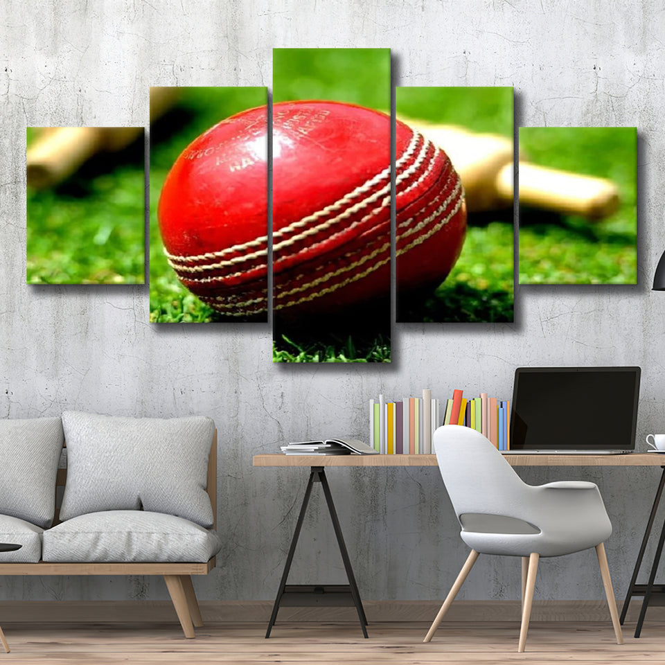 Red Ball, Stadium Canvas, Sport Art, Large Canvas, Multi Panels, Canvas Prints Wall Art Decor