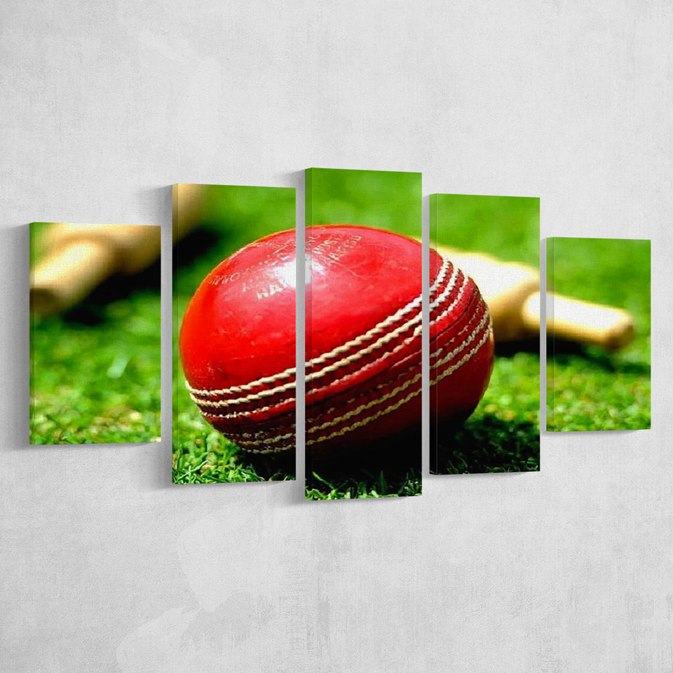 Red Ball, Stadium Canvas, Sport Art, Large Canvas, Multi Panels, Canvas Prints Wall Art Decor