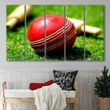 Red Ball, Stadium Canvas, Sport Art, Gift for him, Multi Panels B, Canvas Prints Wall Art Decor