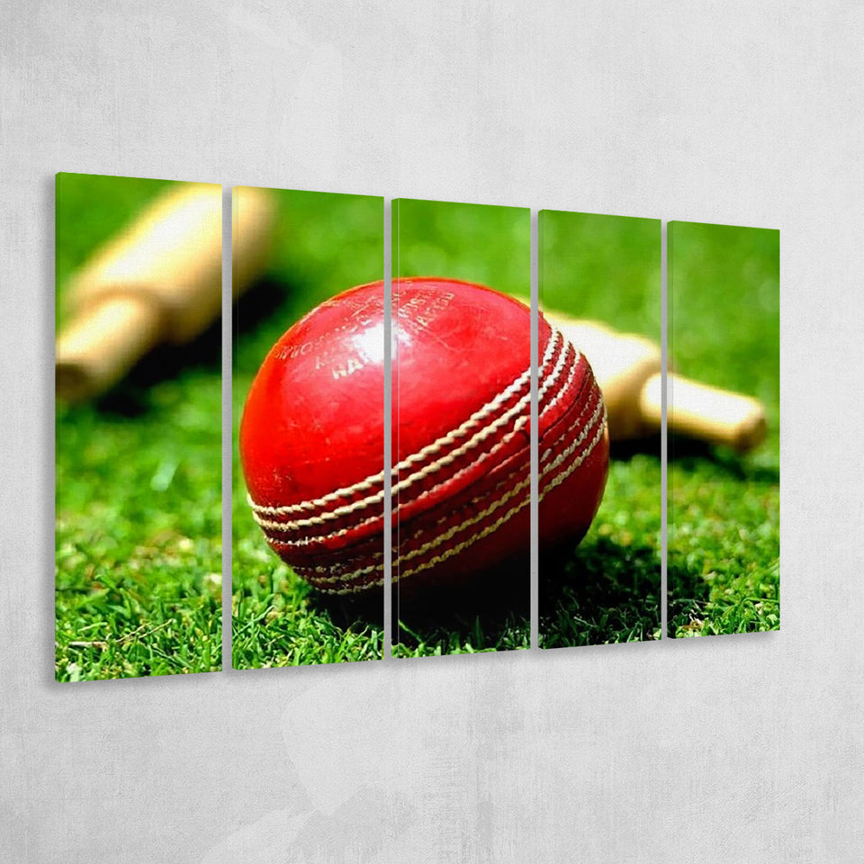 Red Ball, Stadium Canvas, Sport Art, Gift for him, Multi Panels B, Canvas Prints Wall Art Decor