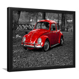 Red Car Framed Art Prints Wall Art Decor, Framed Picture, Home Decor