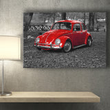 Red Car Canvas Prints Wall Art Decor - Painting Canvas,Home Decor, Ready to Hang