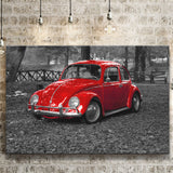 Red Car Canvas Prints Wall Art Decor - Painting Canvas,Home Decor, Ready to Hang