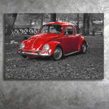 Red Car Canvas Prints Wall Art Decor - Painting Canvas,Home Decor, Ready to Hang