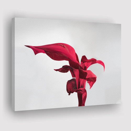 Red Elegant Abstract Flower Canvas Prints Wall Art - Canvas Painting, Painting Art, Prints for Sale, Wall Decor, Home Decor