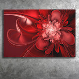Red Flowers Canvas Art Abstract Red Painting Canvas Prints Wall Art - Painting Prints, Wall Decor, Art Prints