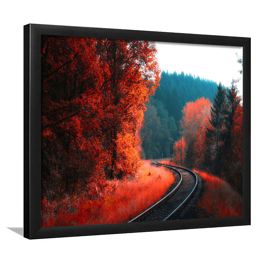 Red Forest Framed Art Prints Wall Art Decor, Framed Picture, Home Decor