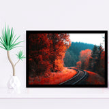 Red Forest Framed Art Prints Wall Art Decor, Framed Picture, Home Decor