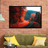 Red Forest Framed Art Prints Wall Art Decor, Framed Picture, Home Decor