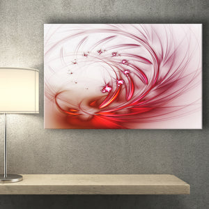 Red Fractal Abstract Canvas Prints Wall Art - Canvas Painting, Painting Art, Prints for Sale, Wall Decor, Home Decor