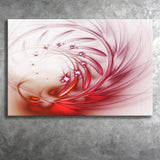 Red Fractal Abstract Canvas Prints Wall Art - Canvas Painting, Painting Art, Prints for Sale, Wall Decor, Home Decor