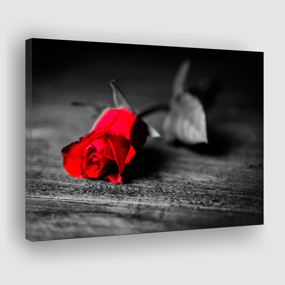 Red Rose Canvas Prints Wall Art Decor - Painting Canvas,Home Decor, Ready to Hang