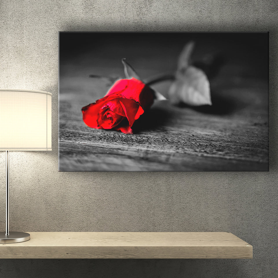 Red Rose Canvas Prints Wall Art Decor - Painting Canvas,Home Decor, Ready to Hang