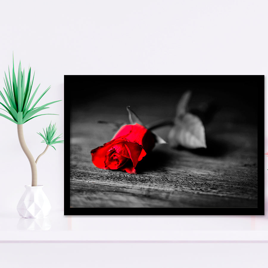 Red Rose Framed Art Prints Wall Art Decor, Framed Picture, Home Decor