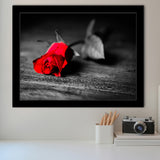 Red Rose Framed Art Prints Wall Art Decor, Framed Picture, Home Decor