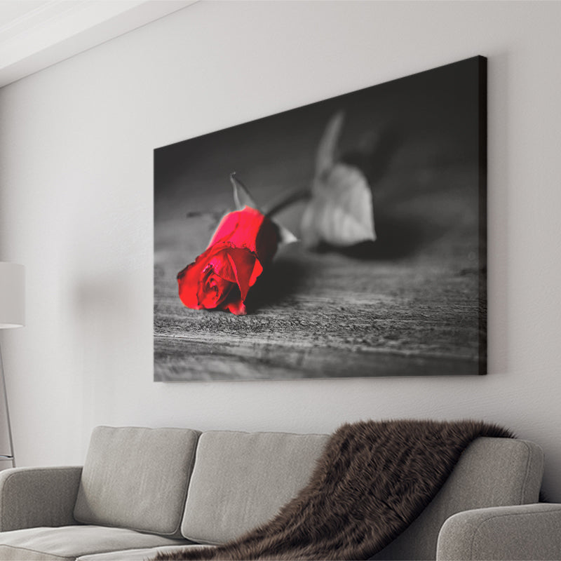 Red Rose Canvas Prints Wall Art Decor - Painting Canvas,Home Decor, Ready to Hang