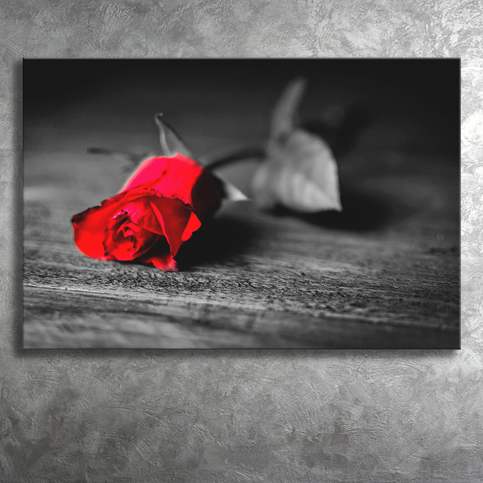 Red Rose Canvas Prints Wall Art Decor - Painting Canvas,Home Decor, Ready to Hang